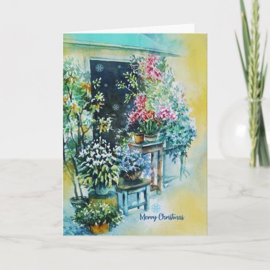 Mooie kerstkaart gemaakt met liefde kaart (Voorkant)