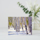 Mooie kerstKaart in Sneeuwgebergte Briefkaart (Staand voorkant)