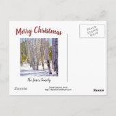 Mooie kerstKaart in Sneeuwgebergte Briefkaart (Achterkant)