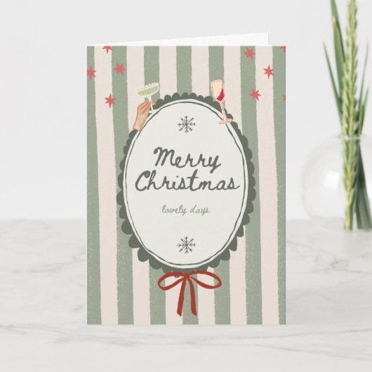 Mooie kerstkaart kaart (Voorkant)