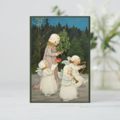 Mooie kerstkaart kaart (Staand voorkant)