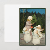 Mooie kerstkaart kaart (Voorkant / Achterkant)