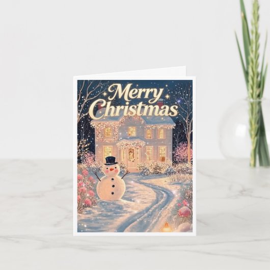 Mooie kerstkaart kaart (Voorkant)