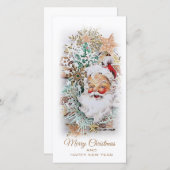 Mooie kerstkaart met Sinterklaas (Voorkant / Achterkant)