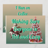 Mooie kerstkaart voor een feest (Voorkant / Achterkant)