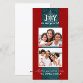 Mooie kerstkaarten feestdagenkaart (Voorkant / Achterkant)