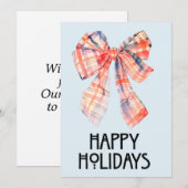 Mooie kerstkaarten feestdagenkaart (Voorkant / Achterkant)