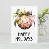 Mooie kerstkaarten feestdagenkaart (Staand voorkant)