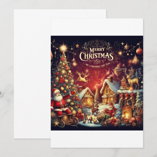 Mooie kerstKaarten Kaart (Voorkant / Achterkant)