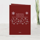 Mooie kerstkaarten voor feestdagen (Achterkant)