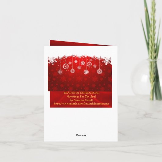 Mooie kerstkaarten voor feestdagen (Achterkant)