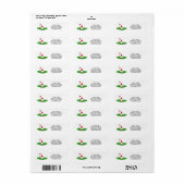 Mooie Kerstkabouter golf retouradreslabels Etiket (Full Sheet)