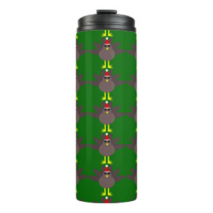 Mooie Kerstkalkoen Thermische Tumbler Thermosbeker
