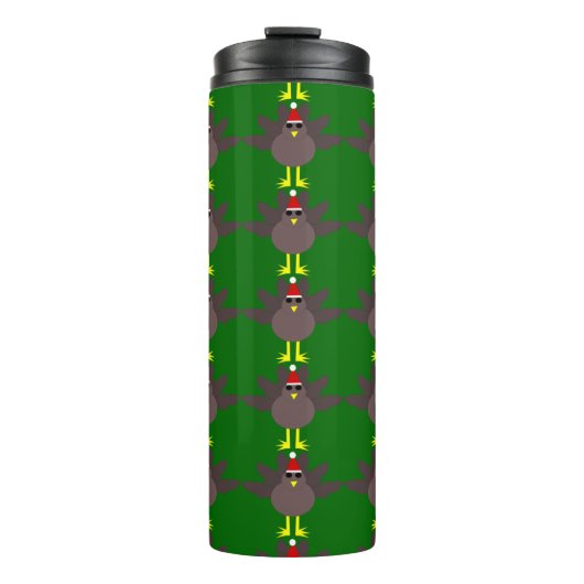 Mooie Kerstkalkoen Thermische Tumbler Thermosbeker (Voorkant)