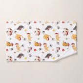 Mooie Kerstkat Patroon Handdoek (Handdoek)