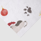 Mooie Kerstkat Patroon Tissuepapier (Detail)