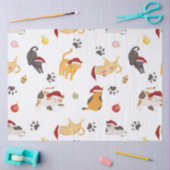 Mooie Kerstkat Patroon Tissuepapier (Craft)