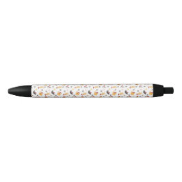 Mooie Kerstkat Patroon Zwarte Inkt Pen