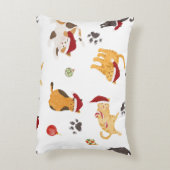 Mooie Kerstkatpatroon Accent Kussen (Achterkant (Verticaal))