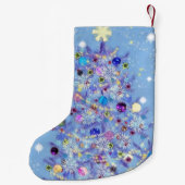 Mooie kerstkerstkerstboomkaars kleine kerstsok (Achterkant)