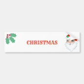 Mooie kerstkerstkerstkerstkerstbedekking bumpersticker (Voorkant)