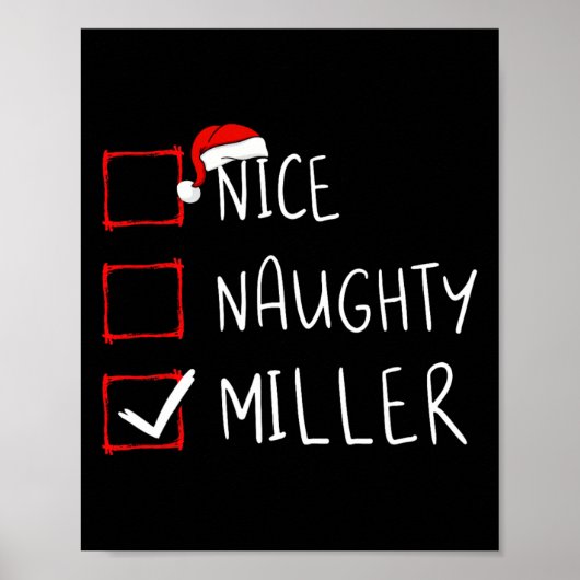 Mooie kerstkerstkerstkerstkerstcadeau van Naughty  Poster (Voorkant)