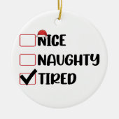 Mooie kerstkerstkerstkerstkerstkerstkerstkerstcade keramisch ornament (Voorkant)