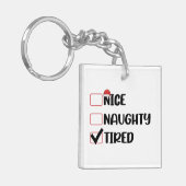 Mooie kerstkerstkerstkerstkerstkerstkerstkerstcade sleutelhanger (Voorkant Links)