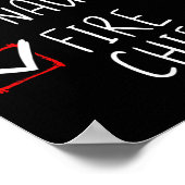 Mooie kerstkerstkerstkerstlijstkerstman uit Naught Poster (Hoek)