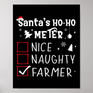 Mooie kerstkerstkerstlijst voor Naughty Farmer Far Poster