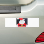 Mooie kerstkerstkerstman bumpersticker (Op auto)