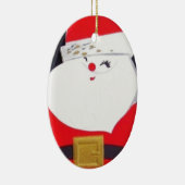 Mooie kerstkerstkerstman keramisch ornament (Rechts)