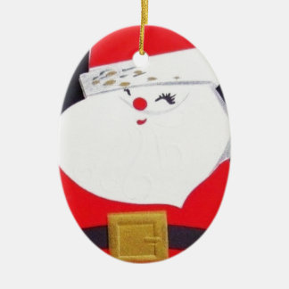 Mooie kerstkerstkerstman keramisch ornament
