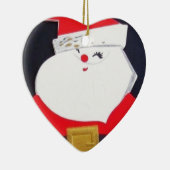 Mooie kerstkerstkerstman keramisch ornament (Rechts)