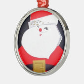 Mooie kerstkerstkerstman metalen ornament (Links)