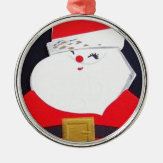 Mooie kerstkerstkerstman metalen ornament