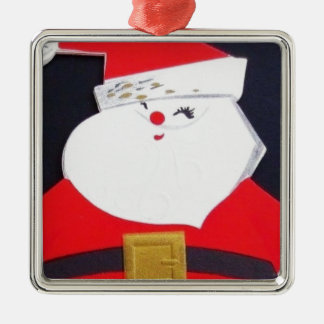 Mooie kerstkerstkerstman metalen ornament