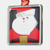 Mooie kerstkerstkerstman metalen ornament (Links)
