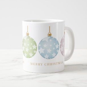 Mooie kerstkerstversiering grote koffiekop
