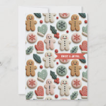 Mooie kerstkoek patroon