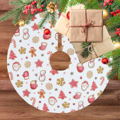 Mooie kerstkoek van gemberkoek kerstboom rok