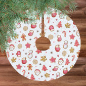 Mooie kerstkoek van gemberkoek kerstboom rok
