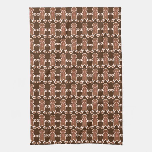 Mooie kerstkoekjes keukenhanddoek (Verticaal)