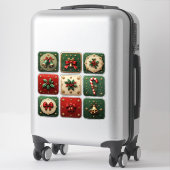 Mooie kerstkoekjes sticker (Koffer)