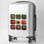 Mooie kerstkoekjes sticker (Koffer)