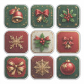 Mooie kerstkoekjes sticker (Voorkant)