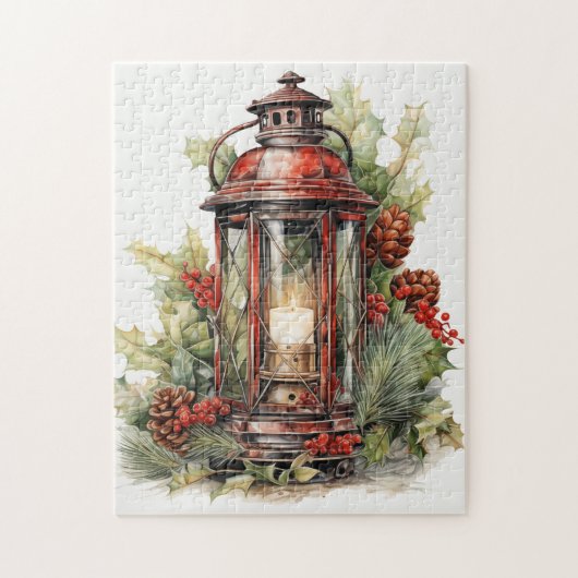 Mooie Kerstlantaarn Legpuzzel (Verticaal)