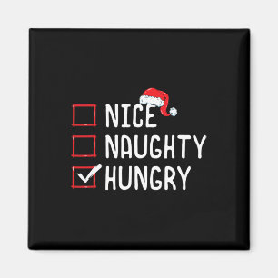 Mooie kerstlijst voor Naughty Hungry Magneet