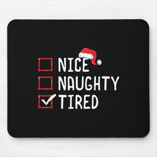 Mooie kerstlijst voor onaughty muismat (Voorkant)