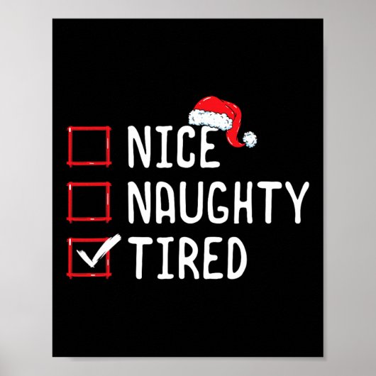 Mooie kerstlijst voor onaughty poster (Voorkant)